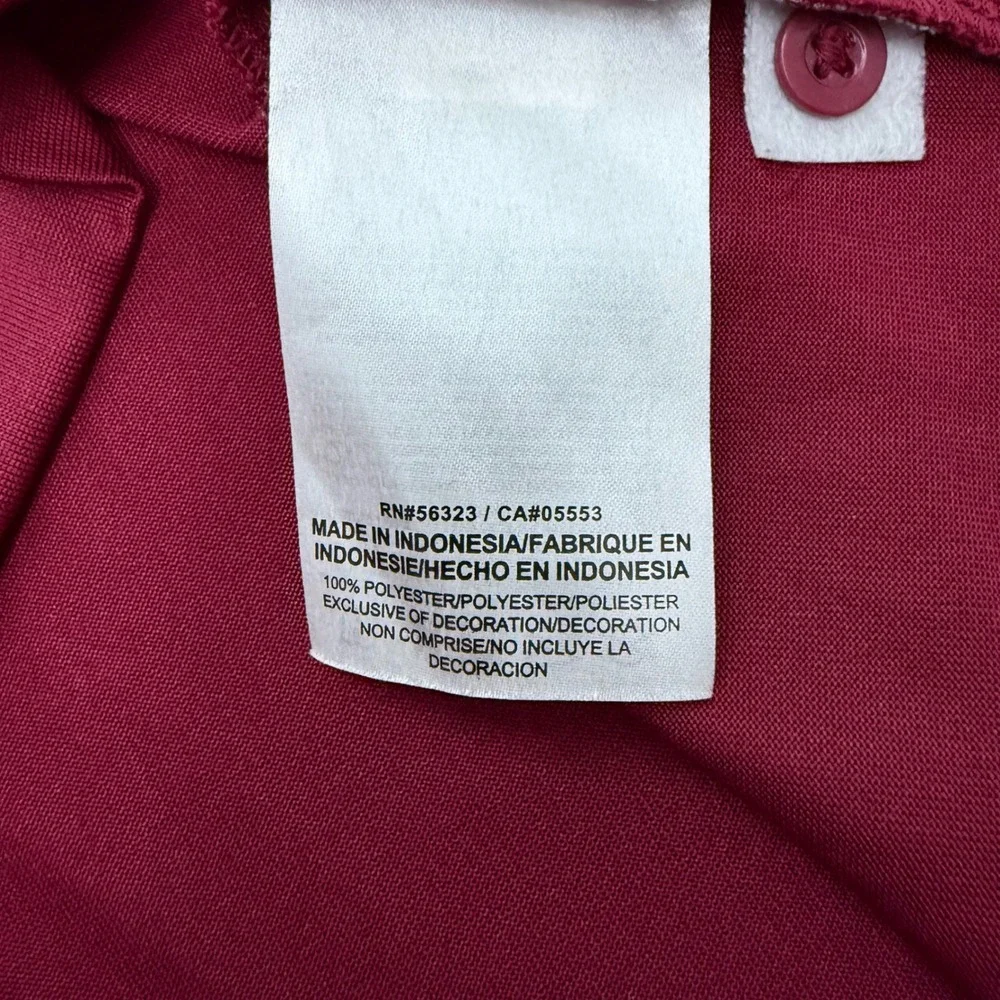Nike Polo Shirt Mens XL Maroon Florida State FSU Dri-FIT Performance Golf 29526X